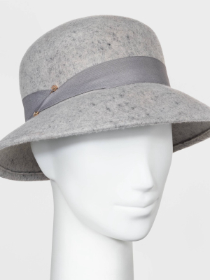 Women's Felt Cloche Hat - A New Day™ Gray One Size