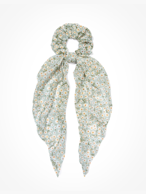 Aeo Floral Bow Scrunchie