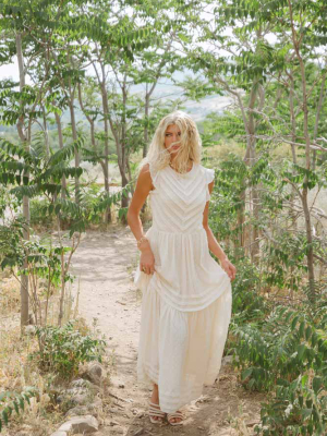 Ulysses Maxi Dress In Cream