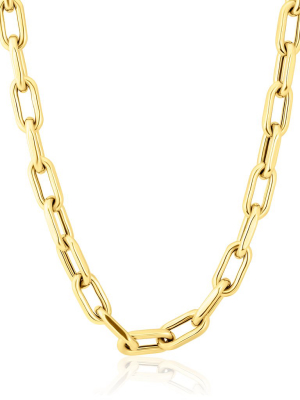 14kt Yellow Gold 30" Chain Link Luxe Lillian Necklace