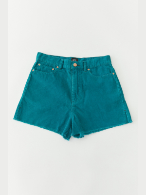 Bdg High-waisted Corduroy Girlfriend Short – Turquoise
