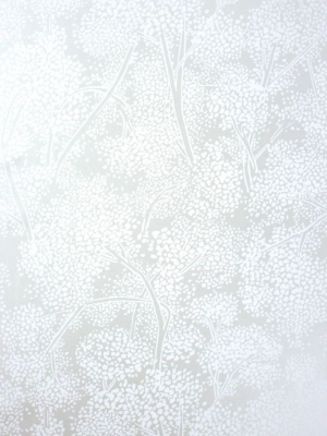 Sample Woodsford Wallpaper In Silver Color By Nina Campbell