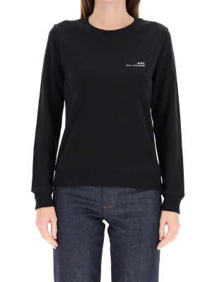 A.p.c. Item Logo Embroidered Sweatshirt