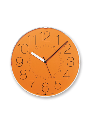 Lemnos Cara Clock - Orange