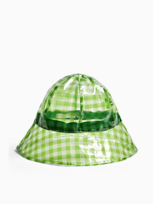 Tpu Green Gingham Bucket Hat