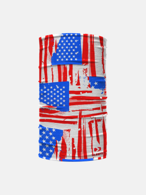 Usa Paper Flags Neck Gaiter