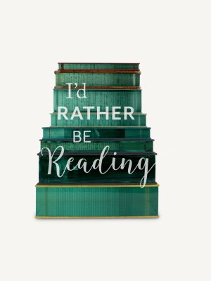 I'd Rather Be Reading: 20 Notecards & Envelopes