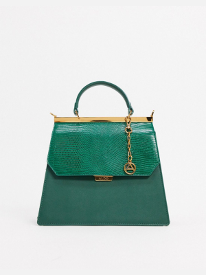 Aldo Ramelli Structured Cross Body With Grab Handle In Green