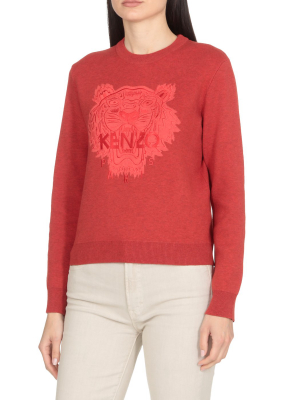 Kenzo Tiger Embroidered Crewneck Jumper