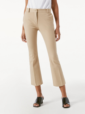 Le Crop Mini Boot Trouser -- Dark Sand