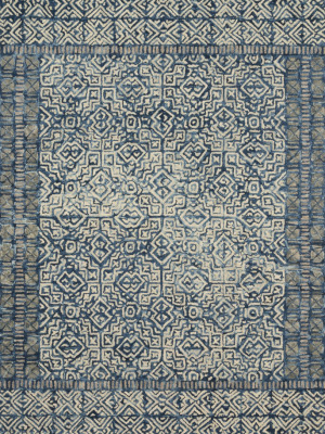 Boceto Rug In Denim / Ivory