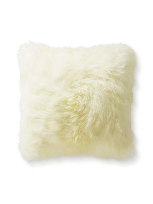 Creme Sheepskin - Throw Pillow