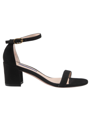 Stuart Weitzman Simple Block-heel Sandals