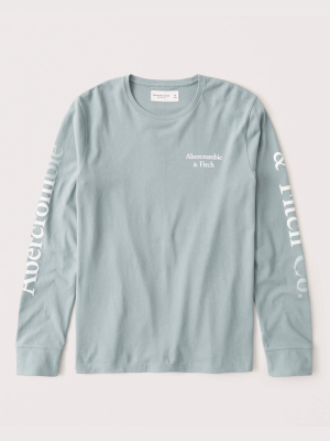 Long-sleeve Logo Graphic Tee