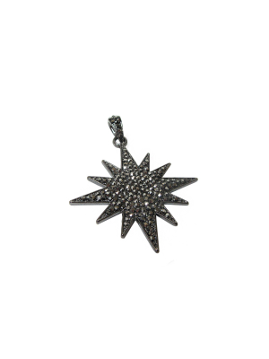 Pave Starburst Bale Charm