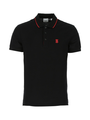 Burberry Logo Embroidered Polo Shirt