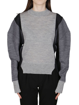 Stella Mccartney Panelled Crewneck Jumper