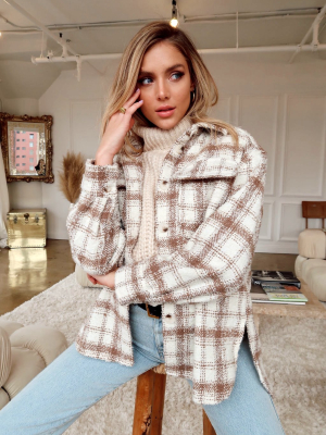 Hotel California Beige Plaid Jacket