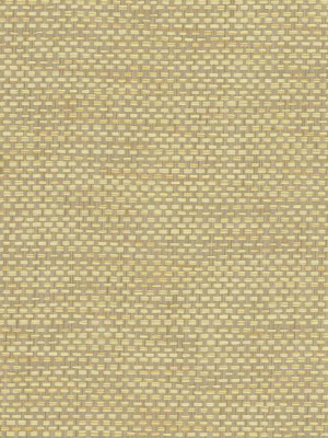 Woven Crosshatch Wallpaper In Cream And Grey From The Grasscloth Ii Collection By York Wallcoverings