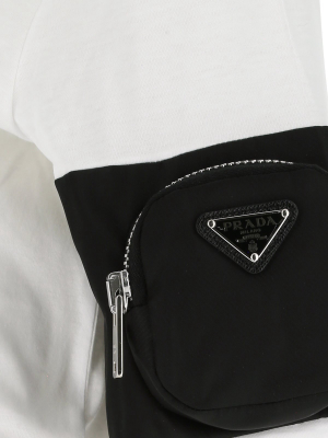 Prada Gabardine Pouch Jersey T-shirt