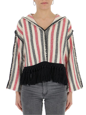 Philosophy Di Lorenzo Serafini Fringed Stripe Hoodie