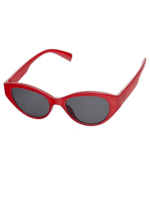 Oval Sunglasses Red