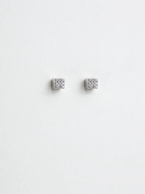 Liven Pave Cube Earrings