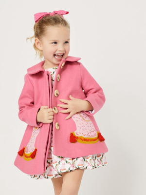 Girls Buffy And Muffy Coat - Willa Heart Collection