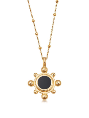 Sphere Round Pendant Necklace