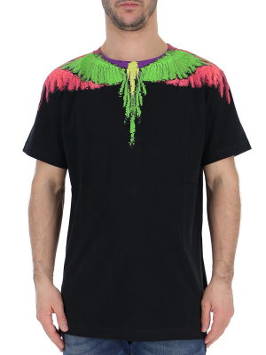 Marcelo Burlon County Of Milan Glitch Wings Print T-shirt