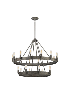 Lewisburg 22-light Chandelier In Malted Rust