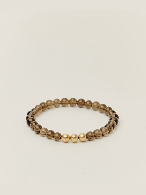 Spiritus Stones Power Bracelet With Smoky Quartz & 14k Gold