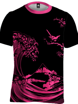 Fluorescent Wave Tee