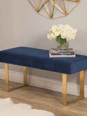 Norah Velvet Bench - Abbyson Living