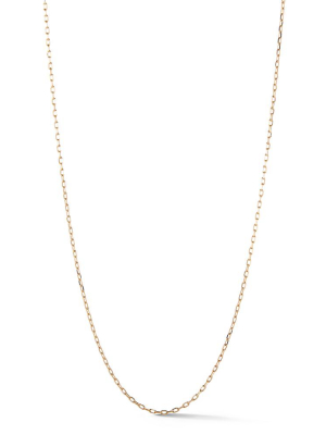 Chain 2 - 18k Rose Gold Chain Link Necklace - 1.5mm