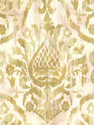 Argos Golden Green Damask Wallpaper From The Savor Collection By Brewster Home Fashions