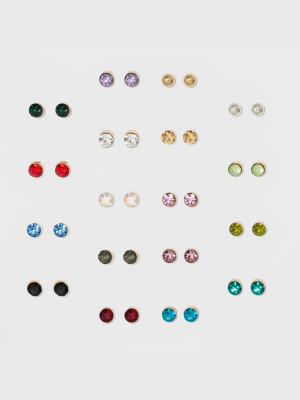 Colorful And Small Stud Multi Earrings 18ct - Wild Fable™