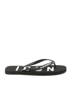 Dsquared2 Icon Printed Flip Flops