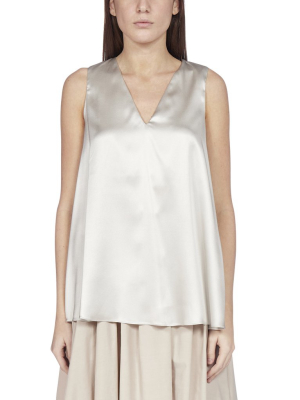 Brunello Cucinelli V-neck Sleeveless Blouse