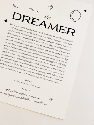 Wilde House Paper The Dreamer Art Print 8x10