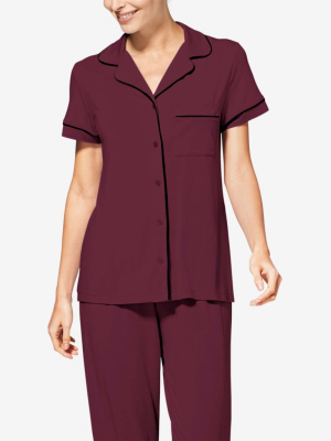 Women's Pajama Set Short Sleeve Top