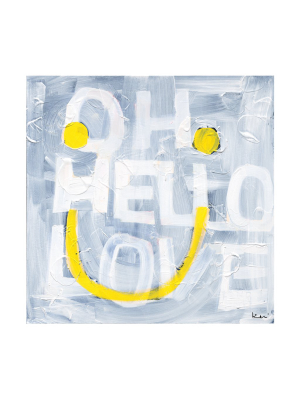 Oh Hello Smiley Art Print