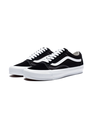 Vans Og Old Skool Lx (suede/canvas) - Black/ Trwht