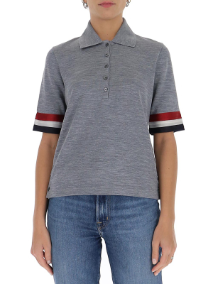 Thom Browne Rwb Trim Polo Shirt