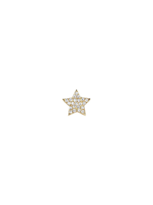 Diamond Star Stud - Yellow Gold