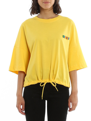 Moschino Waist-tie Logo T-shirt