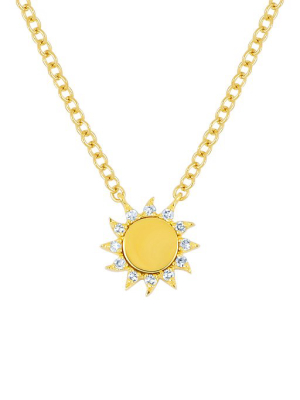 Ef Collection You Are My Sunshine Diamond Necklace