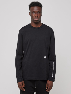 Roden Gray You Are Here L/s T-shirt In Black