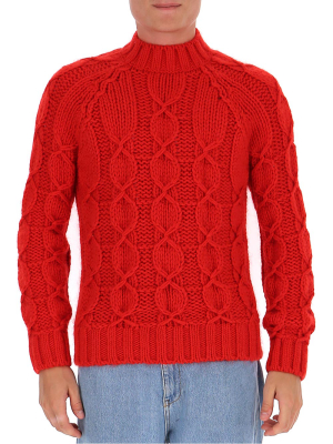 Saint Laurent Cable-knit Sweater