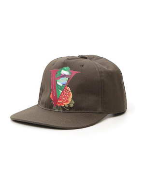 Valentino Logo Print Baseball Cap